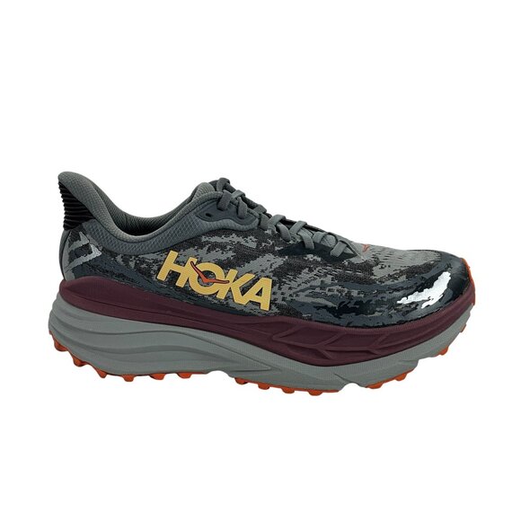 Hoka One One Stinson 7 Trail Running Shoes Mens Size 10 D Castlerock Cabernet - Picture 4 of 10